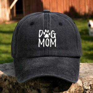 Dog Mom Black Cap
